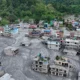 An Aerial view shows debris and mud covering settlements following flash floods on August 28, 2026 in DevGhat village, Nepal.Ritesh Shukla—Getty Images